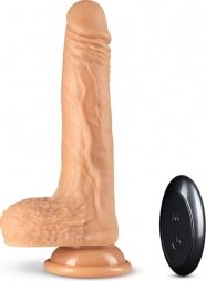 DR SKIN Dr Grey Thrusting remote dildo Vanilla 19.6 x 3.8 cm