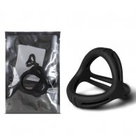 TOYBOY 3 in 1 Ultra Soft Cock Ring Type II BLACK