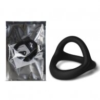 TOYBOY 3 in 1 Ultra Soft Cock Ring Type I BLACK