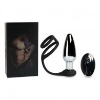 Remote Controlled Metal Vibrating Butt Plug with rings