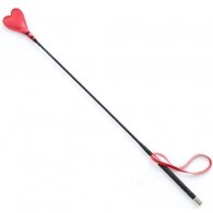 Ευλύγιστο φετιχιστικό μαστίγιο με σχήμα κόκκινης καρδιάς 60 εκ