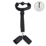 Naughty Toys Neoprene Gag with Hand Cuffs