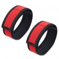 NAUGHTY TOYS red neoprene bdsm wear armbands