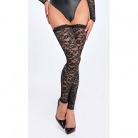 Noir Handmade Transparent Lace Stockings