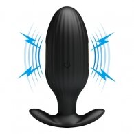 Pretty Love JEFFERSON Vibrating Electro Butt Plug BLACK