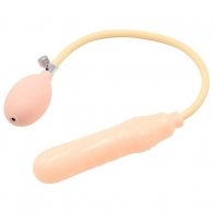 Naughty Toys Inflatable Dildo 15cm with Manual Pump Flesh