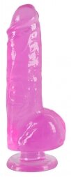 You2Toys Jerry Giant Ρεαλιστικό Dildo Όρχεις Βεντούζα Μωβ 22cm