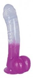 You2Toys Jelly Ready Mate Dildo με  Βεντούζα Purple/Clear 17cm