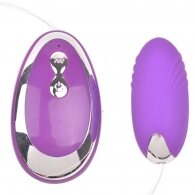 Purple Color 20 Speeds Silicone Vibrating Egg