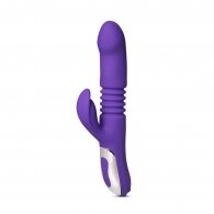 12-Speed Purple Thrusting Vibrator with Heating Function