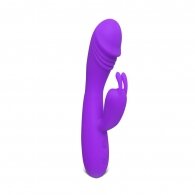 12-Speed Purple Color Silicone Rabbit Vibrator