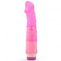 Clear Pink Flexible Basic Realistic Vibrator