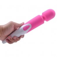 Pink Color 10-Speed Waterproof Rechargeable Wand Massager (USB )