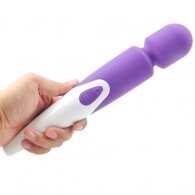 Purple Color 10-Speed Waterproof Rechargeable Wand Massager (USB