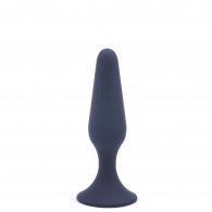 Small Size Classic Black Silicone Anal Plug