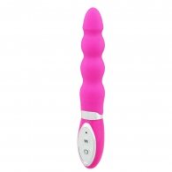 10-Mode Silicone Pink Beaded Vibrator 18.5 CM