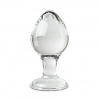 Clear Glass Anal Plug