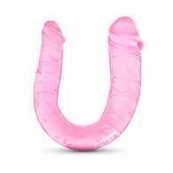 Clear Pink Double Ended Realistic Dildo