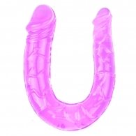 Clear Purple Double Ended Realistic Dildo