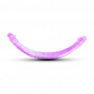 17'' Clear Purple Double Ended Realistic Dildo
