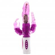 Purple Color Pearls and Rabbit Vibrator with Vibrating Beads