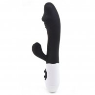 Black Silicone Penis G-Spot Vibrator ( Dual Motors )