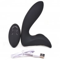 USB Black Silicone Prostate Massager