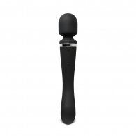 Black Color Rechargeable 10 Speeds Silicone Magic Wand Massager