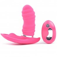 USB Pink Silicone Butterfly Vibrator 10.5 CM
