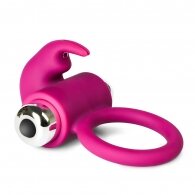 Pink Color Silicone Rabbit Vibrating Cock Ring