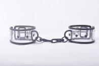 Clear Color Handcuffs with Black Chain
