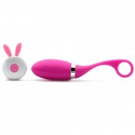 12 Speeds Pink Rechargeable Silicone Vibrating Egg 18 cm