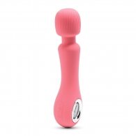Pink Rechargeable Silicone Wand Massager 19,5 cm