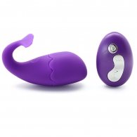 Purple Rechargeable Egg Rechargeable Whale Remote Control 9 cm