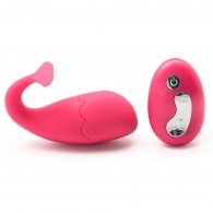 Pink Rechargeable Egg Rechargeable Whale Remote Control 9 cm