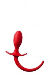 SHOVE UP 3.5INCH BUTTPLUG WITH TAIL RED