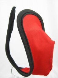 C string for man in black-red colour