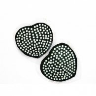 Ασπρόμαυρο κάλυμμα στήθους με στρας Nipple Cover