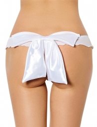 Sexy Mesh Big Bow Ruffled Thong