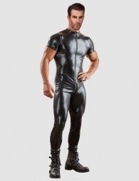Sexy Men's Gay Leather catsuit
