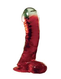 LAZY BUTTCOCK 6.5" RED DONG