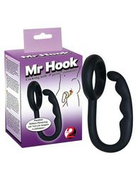 You2Toys Cock Ring with P-spot Stimulator Black 14,5cm