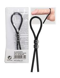 You2Toys Adjustable Beaded Penis Ring Black