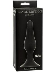 Plug-Slim Anal Plug XL Black 15,5 cm