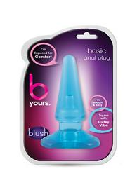 B YOURS BASIC ANAL PLUG BLUE 9 εκ