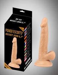 Rocket john 6.7" flesh realistic dildo / 17 cm