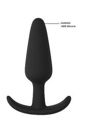 Slim Butt Plug - Black 7,5 cm