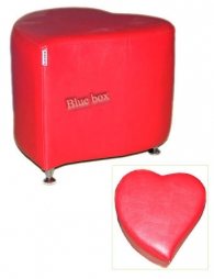 ΣΚΑΜΠΟ ΚΑΡΔΙΑ POUF LIST HEART RED