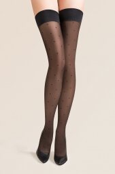 PUNTINA SELF-HOLDING STOCKINGS BLACK