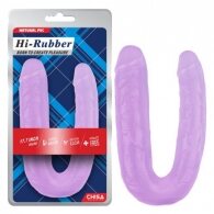 Hi-Rubber Purple Double dildo